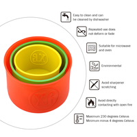 Non-stick okrągła silikonowa forma do ciasta losowy kolor mus ciasto formy DIY desery foremki do pieczenia 5